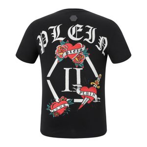 PLEIN BEAR T SHIRT Mens Designer Tshirts Brand Clothing Rhinestone PP Skull Men T-SHIRT ROUND NECK SS LOVE PLEIN WITH CRYSTALS Hip Hop Tshirt Top Tees 161713