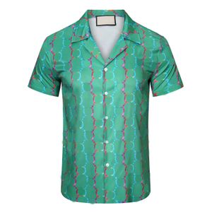 2023 MENS SOMMER DESIGNER SHIRTS Fashion Hawaii Floral Print Casual Shirt Men Slim Fit Short Sleeve Beach Clothing M-3XL
