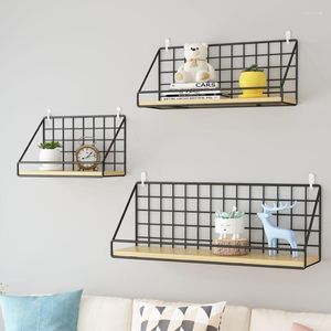 Hooks Home Wall Decoration Iron Grid Decor Diy Hanging Rack Display Art Storage Box Basket Mesh Shelf Holder Organizer