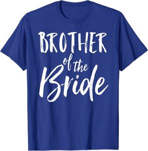 Womens Tshirt Brother of the Bride Shirt Wedding Fun Cute Marriage Tee DW399 230321