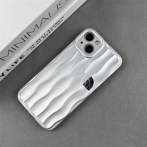 Ladies Designer Water Ripple Case Case Classic Brand Phones Shells iPhone Protetive Cases para iPhone 14 Pro 14 11 12Pro 13 Pro Max