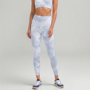 LL Tie-dye Yoga Leggings Push Fitness Skin-friendly Vita alta Senza cuciture Allineare Legging Hip Lift Tie-dyed Casual Capris Nono Pantaloni Pantaloni da jogging 6 colori