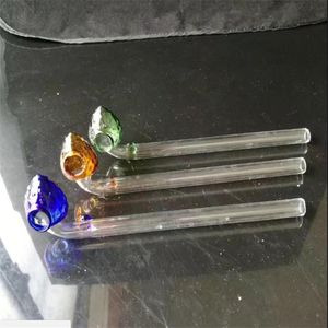 The color of strawberry pot head Wholesale Glass bongs Oil Water Pipes Glass Pipe Oil Rigs Smoking