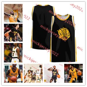 Shaun Doss Jr. Arkansas Pine Bluff Golden Lion Basketball Jersey Treejon Ware Kylen Milton Zach Reinhart Ismael Plet Custom Sched Uapb Jerseys Mens Youth