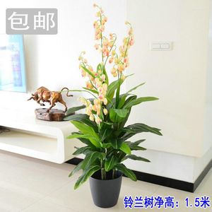 Decorative Flowers DIY Project Artificial Green Plant Home Decor Fake Landing Trees Flower Decoration Not Contain Vase