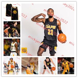 Samuel Da Cruz Chris Greene UAPB Basquete Jersey Brahm Harris Robert Lewis Caleb Stokes Personalizado Costurado Arkansas Pine Bluff Golden Lion Jerseys