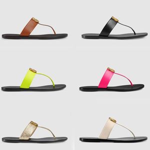 flip flops women designer slipper slide sandals summer leather flat brand corium shoes booties classic beach casual sandals womens woman outside slippers with box