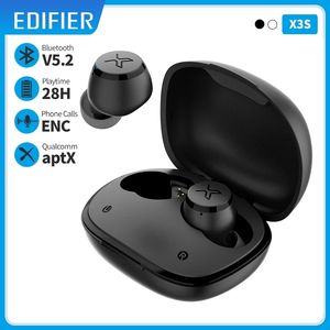 Headsets EDIFIER X3s TWS Wireless Bluetooth Earphone bluetooth 5 2 aptX game mode 28hrs IP55 rated dust and water 230320