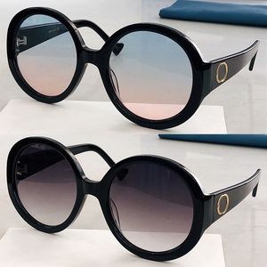 2023 Ograniczne okulary przeciwsłoneczne dla kobiet luksusowe marki projektantki duże okrągłe szklanki vintage czarne nowe modne okulary przeciwsłoneczne mężczyźni Acatate seksowne duże oczy Gafas de sol 1256