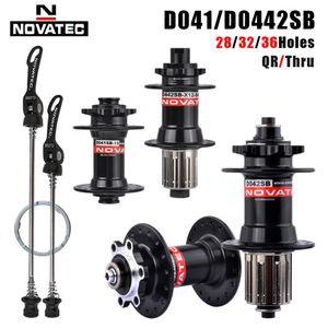 Grupos de bicicletas Novatec D041SB D042SB Bicycle Hub 28 32 36 BURO 6 Bolt Disc Brake Mountain para 8 9 10 11 12 Estrutura Hg de velocidade Hg Cassete 230321