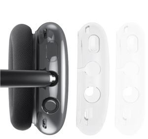 Airpods için Metal Kapak Maks Bluetooth Kulaklıklar Kulaklık Aksesuarları Şeffaf TPU Silikon Su Geçirmez Koruyucu Kılıf Airpod Kulaklık Kulaklık Kapak Kılıfı