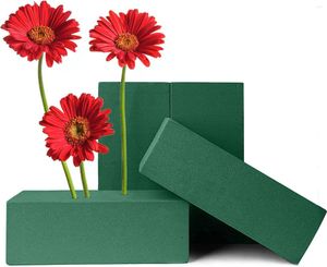 Dekoratif Çiçekler 4/6pcs Çiçek Köpük Bloklar Islak Çiçekçi Yeşil Strafor Blok Yapay Taze Düzenleme Düğün Partisi Dekora