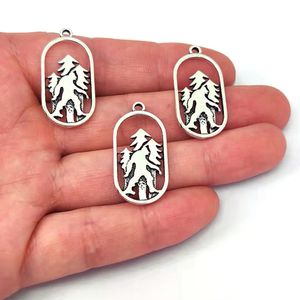 Charms, 50 Stück, 9 Designs, DIY Bigfoot-Anhänger, der in der Bergkette läuft, für Damen, Herren, Zubehör 230320