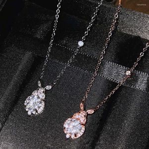 Pendant Necklaces Nice-looking Rhinestone Women Necklace Fashion Sturdy Gift