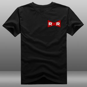 Camisetas de camisetas masculinas Red Red Red Ribbon Exército anime Cartoon Men Camise