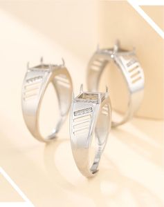 Cluster Ringe 925 STERLING SILBER Frauen Semi Mount Basen Rohlinge Basis Blank Pad Ring Einstellung Schmuck Erkenntnisse Diy A5799