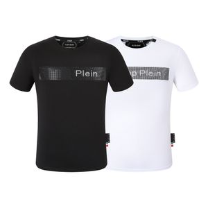 Plein björn t shirt mens designer tshirts märke kläder strass pp skalle män t-shirt rund hals ss orm plein med kristaller hip hop tshirt topp tees 161707