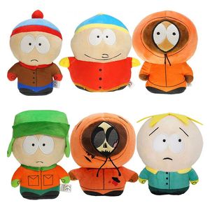 20cm South Park Plelow Toys Cartoon Doll Stan Stan Kyle Kenny Cartman Plelow Plelow Peluche Toys Infantil Presente de aniversário