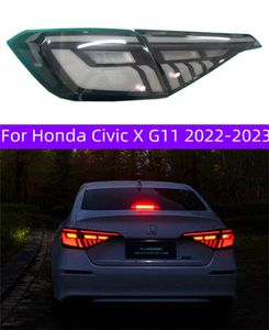 LED-bakljus för Honda Civic 2022-2023 Civic X G11 TAILDIGHTS LED DRL Running Lights Fog Lights Angel Eyes bakre parkeringsljus