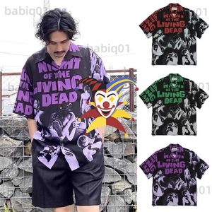 Men's Casual Shirts New WACKO MARIA Shirt Men Women 1 1 Top Version Shirts Casual Hawaiian Tee Short Sleeve T230321