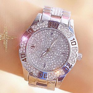 Orologi da polso BS Bee Sister Ladies Silver 2023 Fashion Crystal Quartz Dress Watches Orologio da donna in acciaio inossidabile Whatch Wach