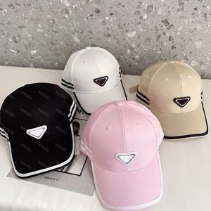 Stylish Designer Baseball Cap Men Casquette P Hats Brand Snapback Womens Pink Hat Luxury Beanie Tri-angle Tennis Cap Summer Beach Hats Weote