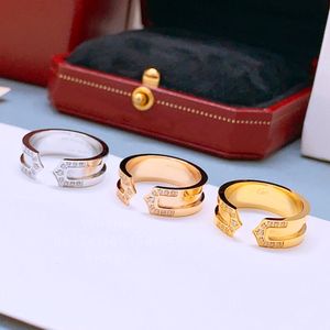 Diamants Legers Ring Sizes 6-9 Woman Designer for Man Gold Plated T0P Quality Official Reproductions Fashion Classic Style Jewelry