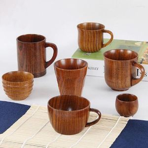 Кружки японский стиль творческий деревянный кружка чайная чашка кофейная теплоизоляция