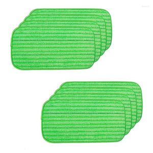 Soluções de lavagem de carro 8 PCs Reutilable Microfiber Mop Pads para MOPs de jato úmido Swiffer lavável e seco