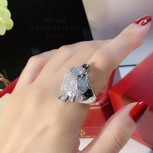 Les Oiseaux Libersリングダイアンズフォーウーマンデザイナーマンダイヤモンドゴールドメッキ18K T0P品質公式複製豪華なファッションジュエリープレミアムギフト013