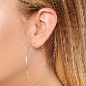 Stud 8 Storlek Thin Hoop örhängen Handgjorda smycken 925 Silverguldfyllda brincos Vintage Gold Pendientes Oorbellen Earrinngs för kvinnor 230320