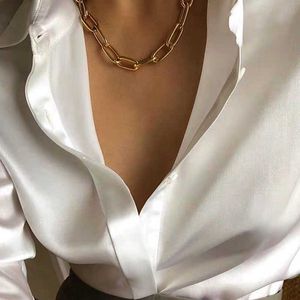 Colares pendentes daxi colares de cor de ouro da moda para mulheres colares de colarinho punk boho colares para mulheres estéticas de jóias colar z0321