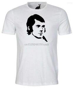 Camisetas masculinas Robert Burns Retrato Mens camisa Rabbie poeta Escócia Scots de poesia noturna