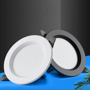 Downlights Downlight LED LED de teto embutido Lâmpada redonda da lâmpada 220V 12W 18W Sala de estar abrindo luminária interna IP65