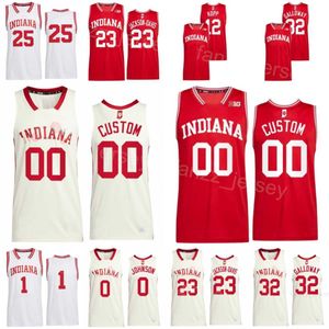 Indiana Hoosiers 23 Trayce Jackson-Davis Jerseys Basketball College 1 Jalen Hood-Schifino 0 Xavier Johnson 25 Corrida Thompson 12 Miller Kopp 32 Trey Galloway NCAA