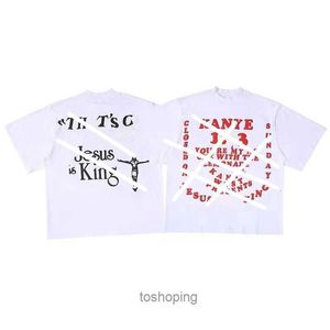 2023 designer kanyes clássico masculino camisetas paz masculina feminina moda de rua pano de impressão Torno de manga curta s-xl7su0