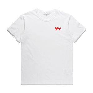 T-shirt del famoso designer Red Love Hear tees moda donna da uomo gioca coppia tshirt casual t-shirt estive manica corta streetwear top hip-hop Stampa abbigliamento # C050E