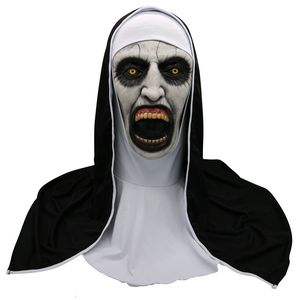 Other Event Party Supplies The Nun Horror Mask Cosplay Valak Scary Latex Masks With Headscarf Full Face Helmet Halloween Party Props 230321