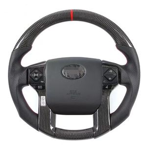 Светодиодные рулевые колеса для Toyota 4 Rugnner Real Carbon Fiber Car Wheel Car Accessories