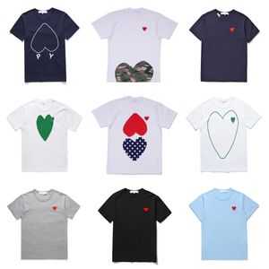 Famous designer t shirt Red Love Hear tees mens womens fashion play couple tshirt casual short sleeve summer t-shirts streetwear hip-hop tops Print clothing #PT006