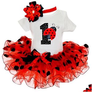 Abiti da battesimo Baby 1st First Birthday Neonato Fancy Costume Infant Dress For Girl Abiti Drop Delivery Bambini Maternità Abbigliamento Dhbgl