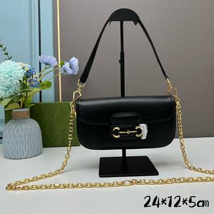 S Women Fashion Shoulder Black Crossbody High Handbags Leather Classic Tote Bags Clutch Purses Mirror Quality Wallet Lady Chain Bag