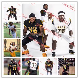 Sam Anthony Marcus Askew II Arkansas Pine Bluff Football Jersey Ryan Atkins-Frazier Tristan Ballard UAPB Golden Lions Jerseys Custom Stitched Mens Youth