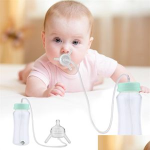 Baby Bottles# 300Ml Feeding Bottle Kids Cup Pp Water With St Sippy Children Training Cute Drinking Hands Born 211023 Drop Delivery Ma Dh41U