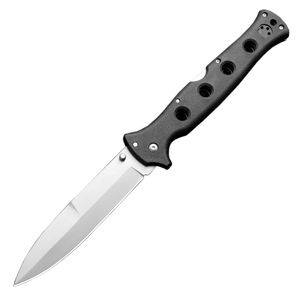 CL 10ACXC Folding Knife AUS10A Satin/Black Oxide Blade Griv-Ex/Rostfritt stålplåthandtag överlevnad Taktiska mappknivar med detaljhandelslådan