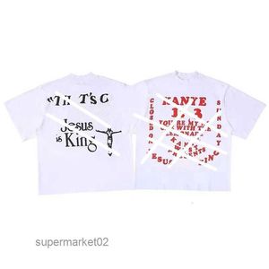 2023 Designer Kanyes Classic Mens T-shirts Peace Dove Womens Fashion High Street Tshirts Tryck Tyg Make Craft Short Sleeve6IVD