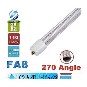 LED -rör vshaped 4ft 5ft 6ft 8ft T8 -lampor Kylare enstift FA8 28W 32W 42W 65W Cold White AC 85265VADDCE ROHS DROP LEVERING DHLRC