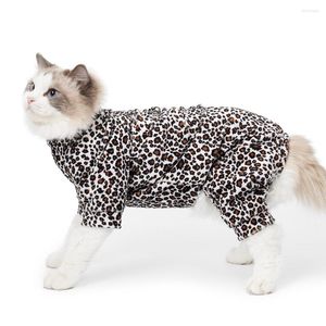 Cat Costumes Recovery Suit förhindrar att slicka och repor lätt att ta på sig lämpliga för katter som är andningsbart tyg