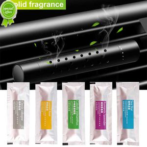 Upgrade 5Pcs/Set Car Air Freshener Car Air Conditioning Vent Strong fragrance Solid Fragrance Perfume Stick Supplement 5 Flavours