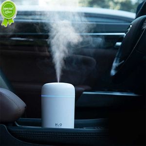 Aggiorna 270ml/300ml Umidificatore elettrico per auto portatile Diffusore di olio aromatico USB Spruzzatore di nebbia fredda con luce notturna colorata per la casa